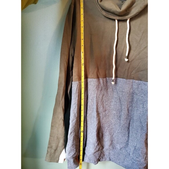 NWT Ampersand Avenue Women's Cowl Neck Pullover XXXL No Pocket Olive Green Gray - Picture 7 of 12
